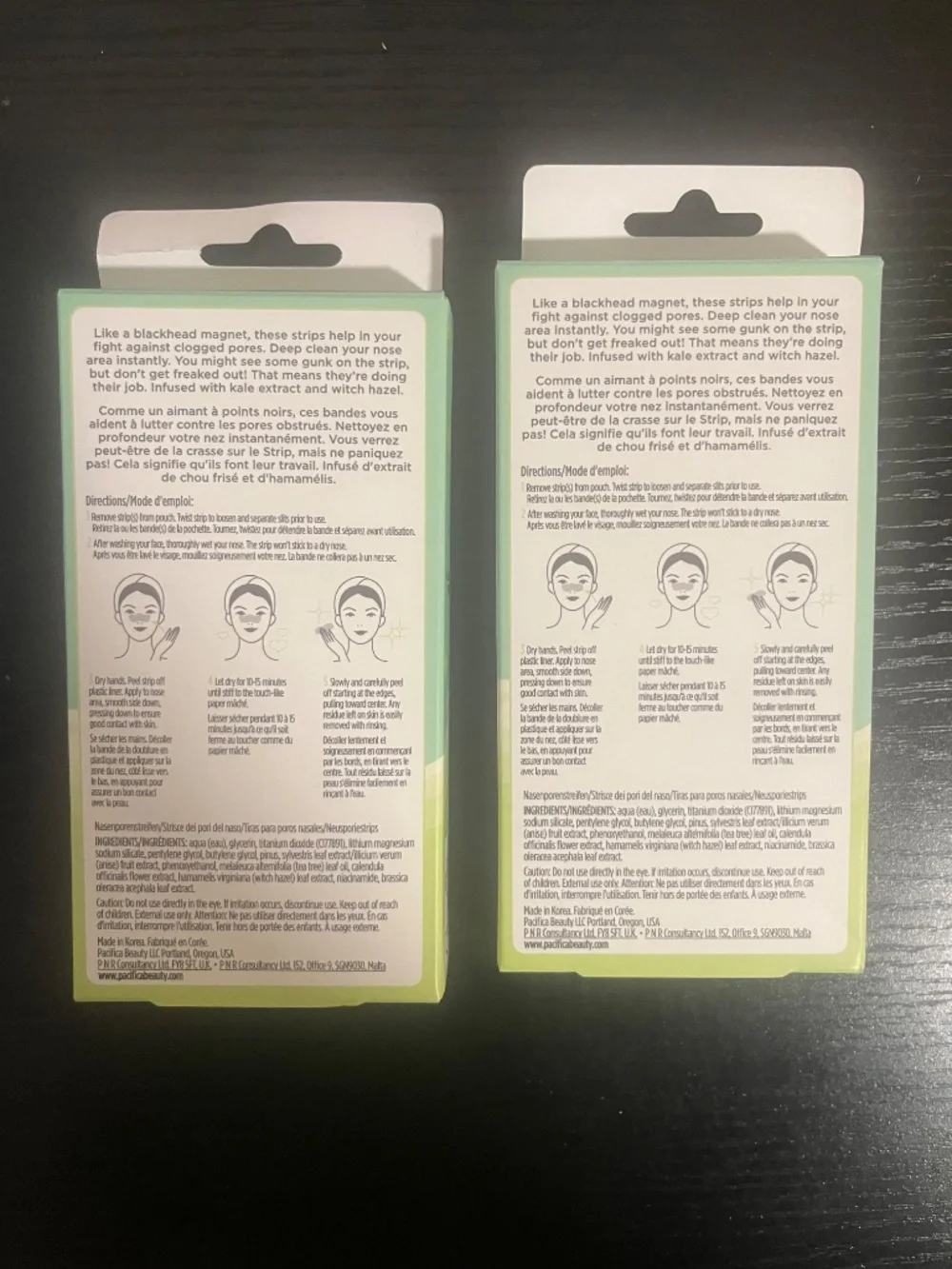 PACIFICA Kale Detox Pore Strips Nore Pore Strips 12 in total (2 Pack)